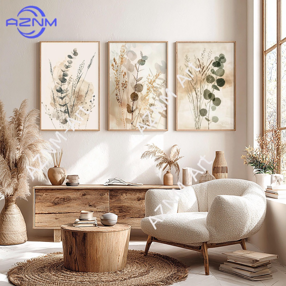 1/3PCS ，Botanical Wall Art Set - Abstract Canvas Set incelemesi ve fiyatı