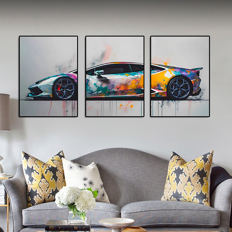 3pcs/set  frameless  3Pcs Supe - Abstract Canvas Set incelemesi ve fiyatı