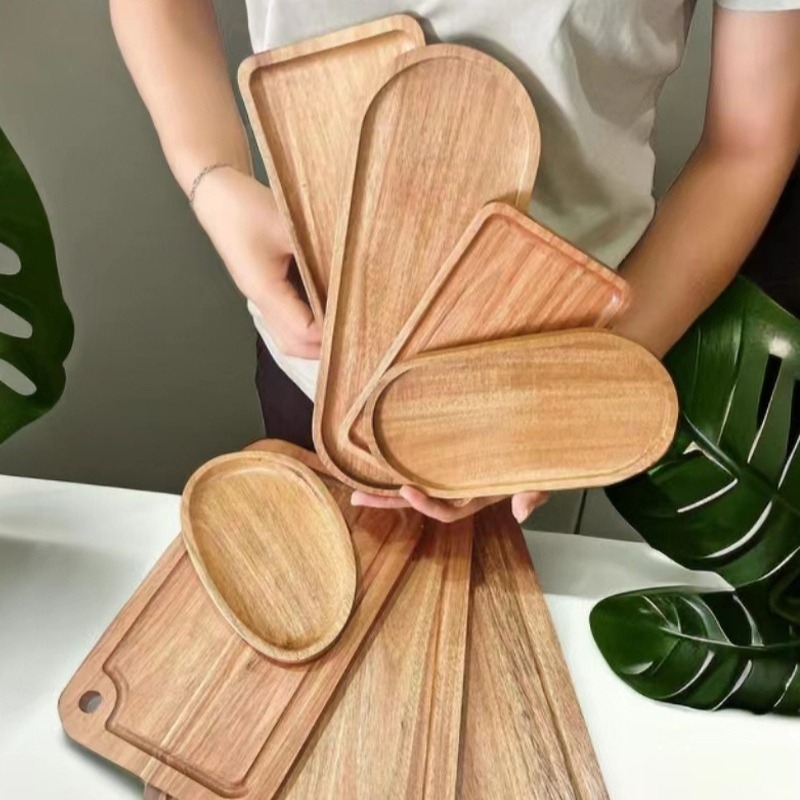 Wabi Sabi Style Acacia Wood De - Travertine Tray Oval incelemesi ve fiyatı