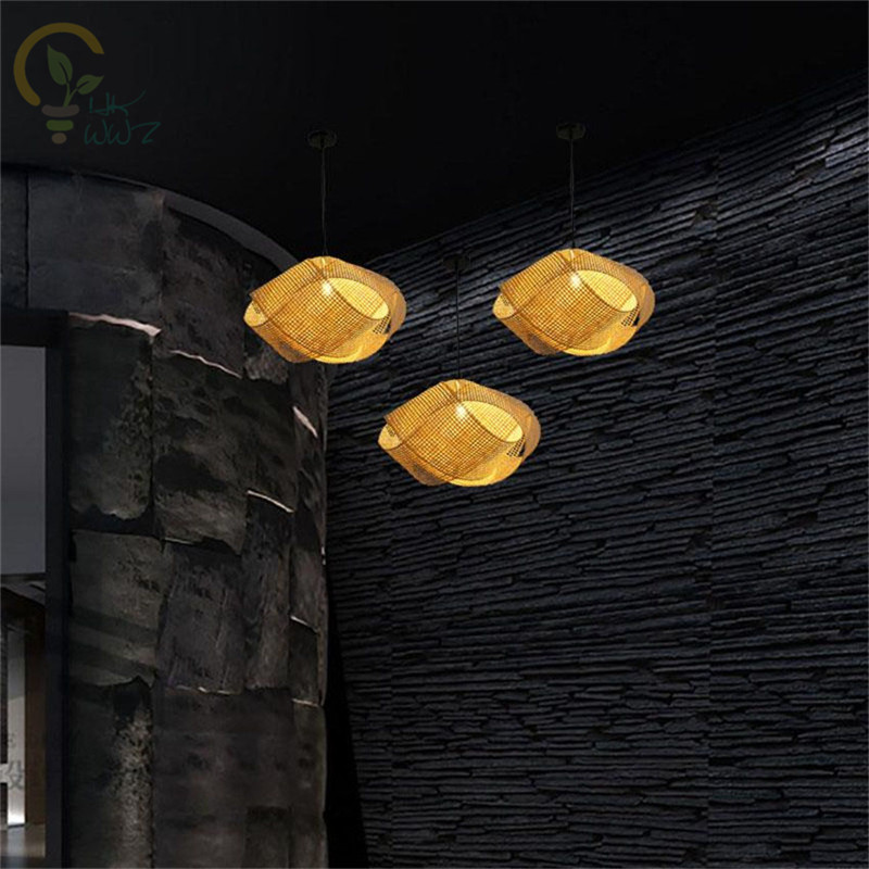 New Chinese Bamboo Wicker Ratt - Wicker Pendant Shade incelemesi ve fiyatı