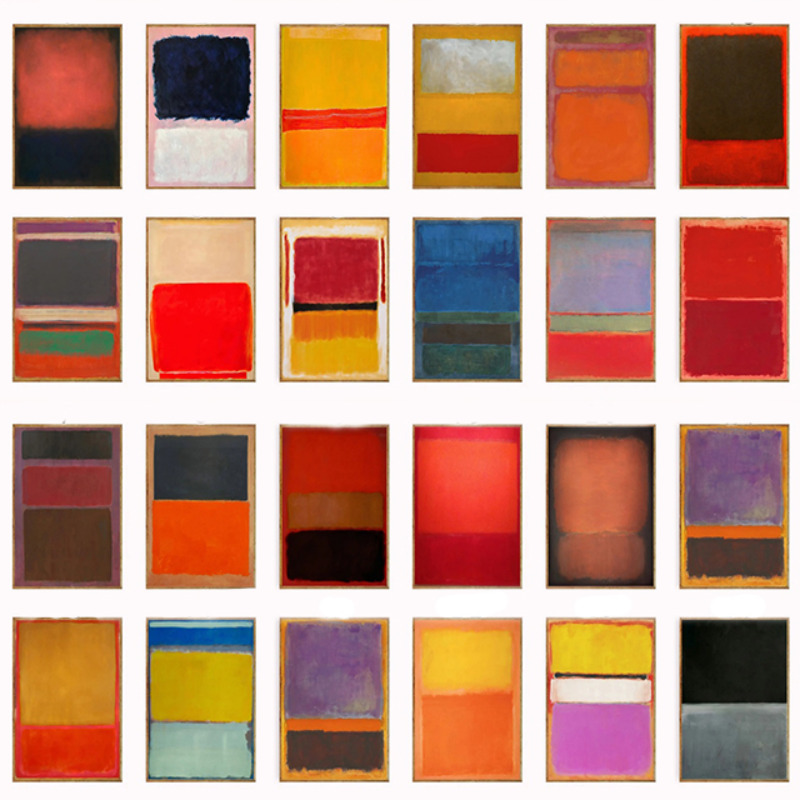 Wall Decor, Mark Rothko Poster - Abstract Canvas Set incelemesi ve fiyatı