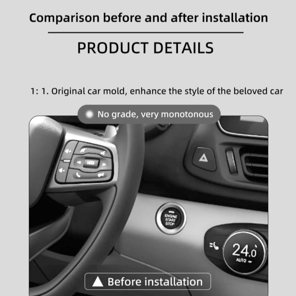 1PC Car One-Touch Start Button - Interior Design Styles incelemesi ve fiyatı